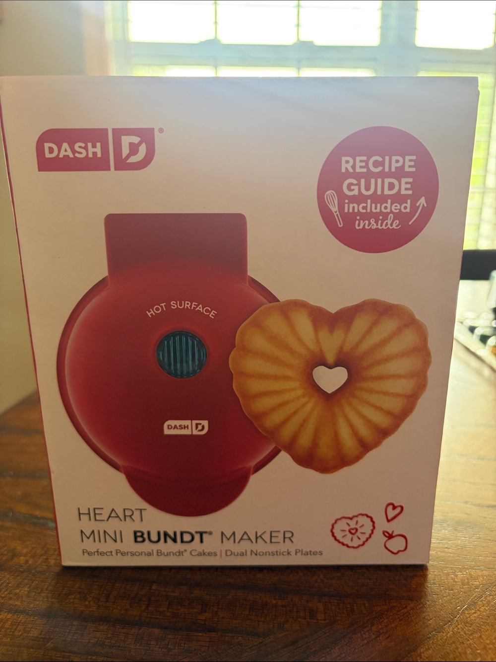 Ash Red Heart Mini Bundt Maker
